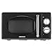 Produktbild MEDION Mikrowelle (Retro, 20 Liter, 700 Watt Leistung, 6 Stufen, Auftaufunktion, Timer, MD18927) schwarz