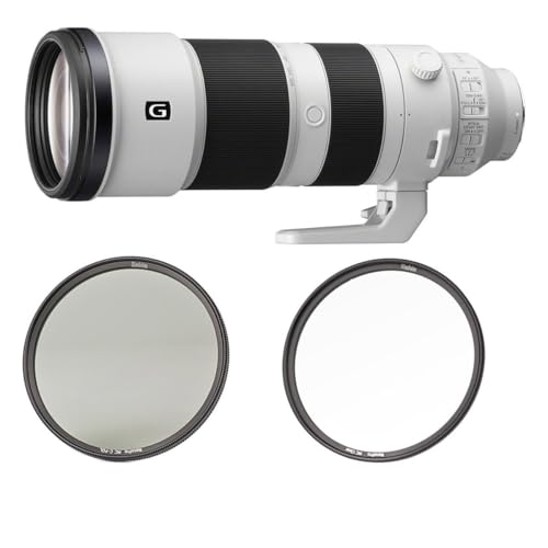 Sony FE 200-600mm f/5.6-6.3 G OSS Lens for Sony E, Bundle with Haida 95mm NanoPro MC CPL+Clear Filter Kit