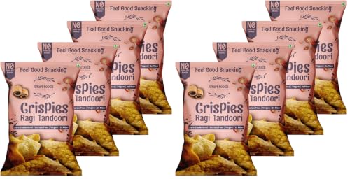 Image of Khari Foods - Ragi Chips - 50g x 4 Healthy Snacks Combo - Gluten Free, Vegan, High Fibre, No Palm Oil - Millet Chips Made with Ragi for Nutritious, Crunchy, Zero Cholesterol Snacking (Pack of 2)