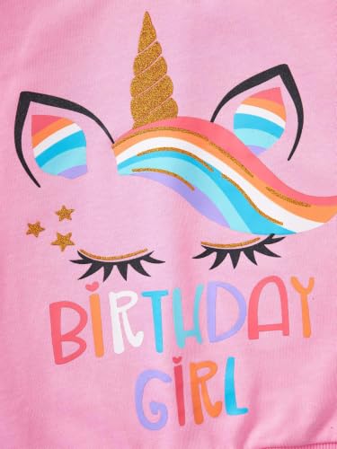Image of Girls Fall Winter Outfits Cartoon Animal Long Sleeve Crewneck Sweatshirt Top+Sweatpant 2 Piece Clothing Set 3-9T