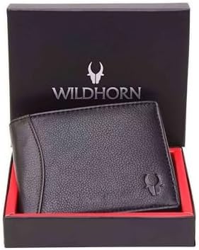 WildHorn® RFID Protected Genuine Leather Wallet for Men's