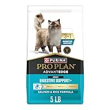 Purina Pro Plan AdvantEDGE Digestive Support Plus Adult Salmon and Rice Formula Dry Cat Food - 5 lb. Bag