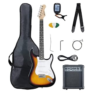 McGrey Rockit guitare électrique ST set complet sunburst - Les Beatles, Paul McCartney, John Lennon, RIngo Starr, George Harrison