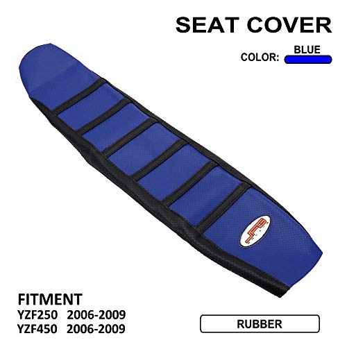 Motorcycle Gripper Seat Cover Rubber Soft Skin Covers For Yz250F Yzf250 2006-2009 Yz450F Yzf450 06-09 Dirt Pit Bike Off Road - Blue Color #TOP1