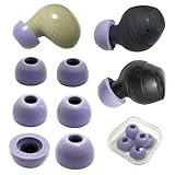 Luckvan Replacement Eartips for Samsung Galaxy Buds 2/Galaxy Buds+Memory Foam Tips Replacement Noise Isolation fit Galaxy Buds+Galaxy Buds Plus fit in Charging Case, Purple 3 Pairs LMS