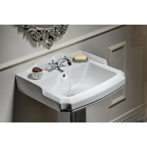 ANTIK Keramik-Waschtisch, 58x47 cm, Weiß