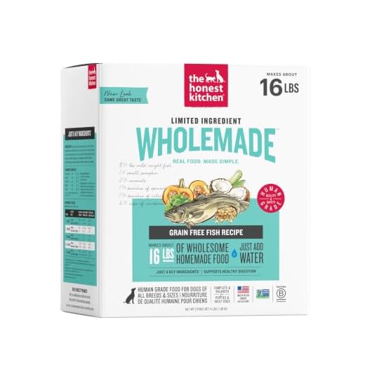 The Honest Kitchen Human Grade Wholemade™ Limited Ingredient Dehydrated Grain Free Fish Dog Food, 4lb