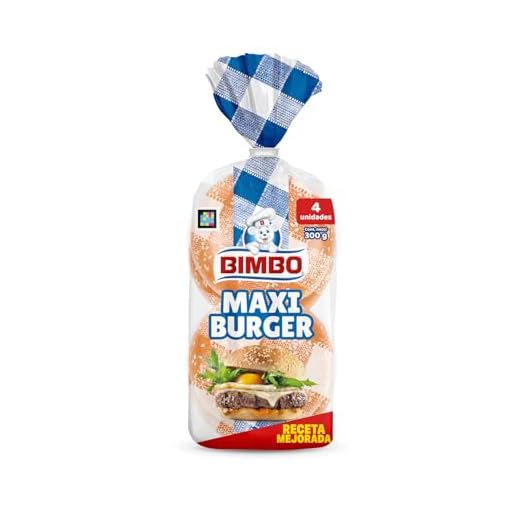 Bimbo - Panecillo para Burgers, 300 gr, 4 unidades
