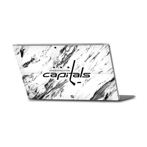 Head Case Designs Officially Licensed NHL Marble Washington Capitals Vinyl Sticker Skin Decal Cover Compatible with Microsoft Surface Pro 4/5/6