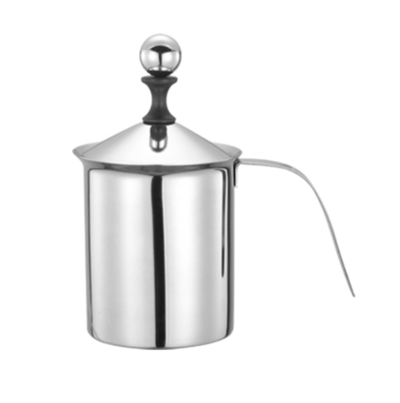 Frullino Montalatte per Macchiato Montalatte Manuale Pompa Manuale in Acciaio Inossidabile Montalatte Montalatte Manuale Schiuma di Latte Schiumatore Latte(800ml)