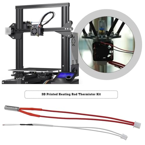 YINETTECH 4 Stück 3D-Drucker Heizpatrone 24V 40W Thermistor NTC 100 K 3950 Kompatibel mit Anycubic Mega I3 Mega S Mega Pro Degree Hochtemperatur Sensor – Bild 3