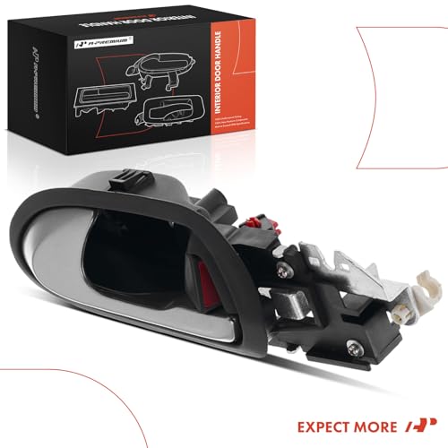 A-Premium Front Left Driver Side Interior Door Handle Compatible with Honda Civic 2006 2007 2008 2009 EX GX LX Si Sedan, for Models Built in U.S.A., Black Housing with Painted Silver Lever by A-Premium - Used condition - Image 8