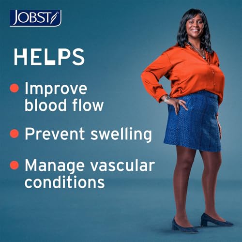 Image of JOBST UltraSheer Knee-High 20-30 mmHg Closed Toe Compression Stockings for Women, Medical Compression For Varicose and Spider Veins, Helps Prevent Swelling