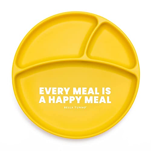 Image of Bella Tunno Wonder Plate - Silicone Suction Plates for Baby and Toddler Plates, Microwave and Dishwasher Safe Food-Grade BPA Free Silicone, Happy Meal
