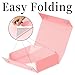 PSHVYM Gift Boxes with Lids, 11.5x7.8x3 In Pink Gift Box for Presents Magnetic Closure for T-Shirts, Gloves, Scarves, Books, Baby Clothes, Robes Clothing Gift Wrap, Contains Card, Ribbon