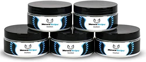 HawkGrips8oz Massage Emollient 5ct, Vanilla Scent, Shea Butter, Oil Based, Vegan, Soft Tissue Mobilization and Lubrication for Manual and Assisted Massage Therapy Techniques, Cream Alternative