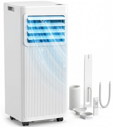 Image of Uthfy 8,000 BTU Portable Air Conditioners, 4-in-1 Portable AC Unit with Cool, Fan, Dehumidifier, Sleep Mode, 24H Timer, Up to 350 Sq.Ft Air Conditioner for Home, Bedroom, Office, Window Kit & Remote