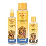 Burt's Bees Bundle Itch Soothing Grooming Kit - Includes Natural Itch Soothing Shampoo & Itch Soothing Spray with Honeysuckle, and Paw & Nose Lotion with Rosemary & Olive Oil - Made in The USA