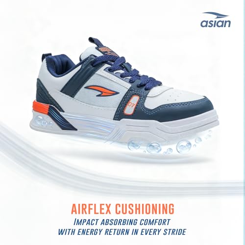 Image of ASIAN Men CHICAGO-01 Stylish Casual Mid Top Sneakers and Trendy Shoes with Laces for Men & Boys | Perfect for Wearing to Outings, and Comfortable All-Day Use, Stylish and Durable