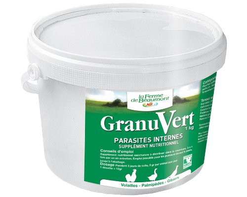 Ferme de Beaumont GranuVert 1 kg - Purge granulés concentrés volailles