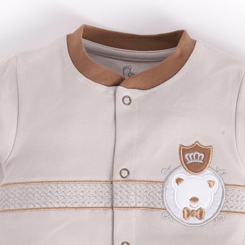 Image of BabyGo Baby Half Sleeve Rompers 100% Cotton Rompers for New Born Baby Boys|Daily Suits for Baby Boys & Girls| 0X3M|GREY-SKY|Onesies| Infant Clothes | Pack of 2