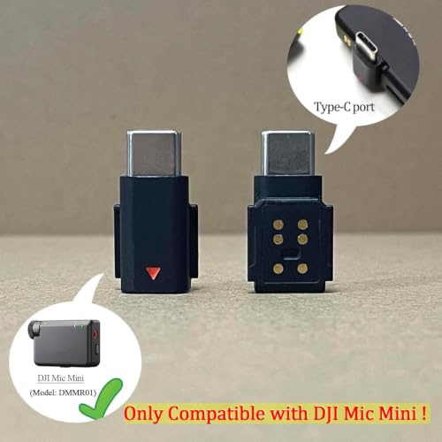 Image of Type C Adapters Compatiable for DJI Mic Mini, with USB C Female to Male Adapter,Smartphone /PC Connector Accessories, (NOT Compatible with DJI Mic 2 and Mic 3)