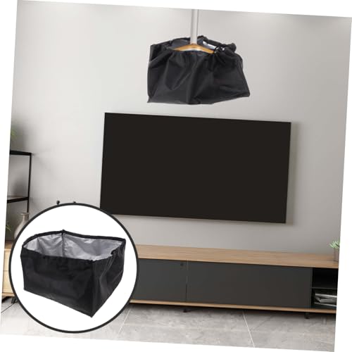 Funda de proyector de techo de poliéster impermeable negra para hogar 6