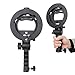BGNing S-Type Bracket Softbox Umbrella Handle Holder Mount Adapter for Speedlite Flash Light Photo Studio Accessories