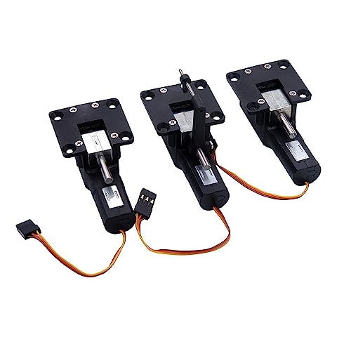 ZHIPAIJI Electric Landing Gear, RC Model Airplane 3.5KG 40g Main Nose Servoless Electric Retractable Landing Gear Steering JR Plug for RC Fixed-Wing Model Airplane Plane Accessories Parts (Color : 2