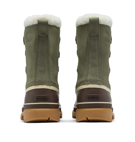 Image of Sorel Men's CARIBOU WP, Stone Green /Tobacco, 9 Regular