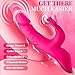 2025 New Edition New Realistic Adult for Women Today Silent Thrusting Stimulation with Strong Suction Cup for Hands Free Play for Women Pleasure C2757Z Base (Pink2)