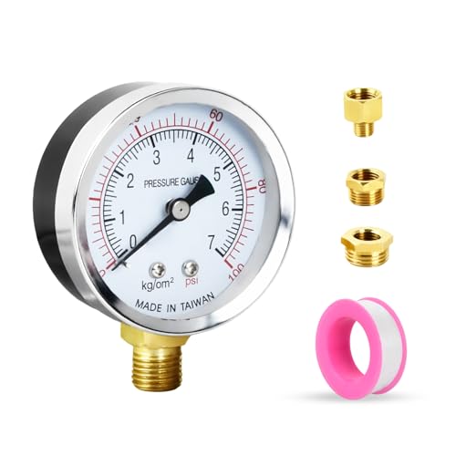 【Migliora sicurezza ed efficienza】fornendo misurazioni accurate, il nostro manometro ti aiuta a prevenire possibili malfunzionamenti dovuti a variazioni di pressione. Migliora l'efficienza del tuo lavoro e, cosa più importante, garantisce la sicurezza durante le operazioni.