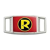 GRAPHICS & MORE Batman Robin Logo Rectangular Shoe Shoelace Shoe Lace Tag Runner Gym Charm Decoration