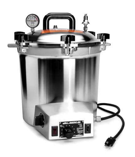 All American 1930 50X Sterilizer - 25 qt - Electric Sterilizer - Metal-to-Metal Seal - Includes Rack - Made in the USA