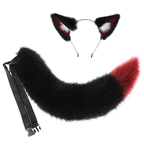 Serre-tête avec oreilles de loup pour festival cosplay et soirée déguisée