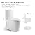 One Piece Toilet, Elongated One-Piece Toilet for Bathrooms, Dual Power Flush Toilet 1.1/1.6 GPF and MAP 900g, Soft Close, Durable Ceramic, Easy-to-Clean Surface (White)