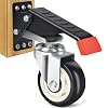 SPACEKEEPER Workbench Casters Werkbank Wielen-kit tot 400 kg – 3 inch (7,5 cm) krachtige wielen voor werkbanken…