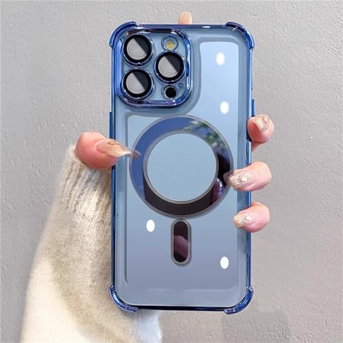 Coque iPhone 12 avec verre de protection objectif antichoc de luxe et dos magnétique transparent