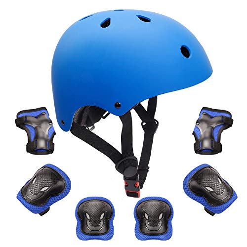 Kids Protective Gear Set Toddler Kids Bike Helmet Knee Elbow Pads Wrist Guards