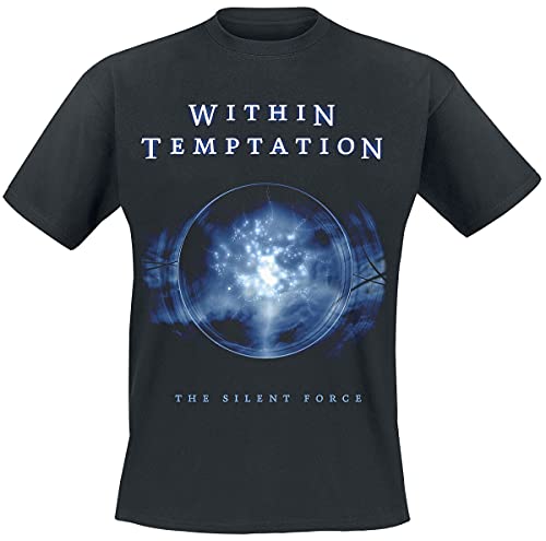 Within Temptation Silent Force Homme T-Shirt Manches Courtes Noir S