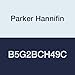 Parker Hannifin B5G2BCH49C Series B5 Single Solenoid 3-Way Air Control Valve, 2-Position NC Air Return, #1 Int. Port, Vented, Locking Flush, 1/2" NPT Conduit, 18" Leads, 24 VDC, 3/8" NPT Inline