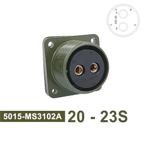 Conector MIL-C 5015 circular militar MS3102 con formato de contactos Socket 20-23S 2