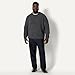 Amazon Essentials (Demi's Pick) Men's Relaxed-Fit Faux Mohair Crewneck Pullover Sweater, Charcoal Heather, Medium