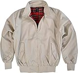 Original GearUp® Harrington Jacke English Style in 12 verschiedenen Designs wählbar Farbe Beige Größe XXL
