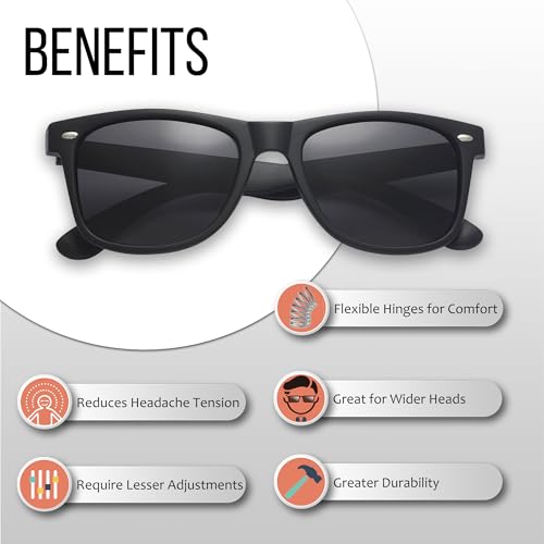 Wholesale Unisex 80's Retro Classic Sunglasses - 100% UV Protection Bulk Sunglasses for Adults & Teens - Pack of 42