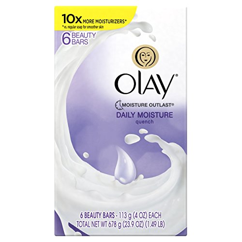 Olay Quench Beauty Bar, 4.0 Ounce, 6 count, Packaging May Vary