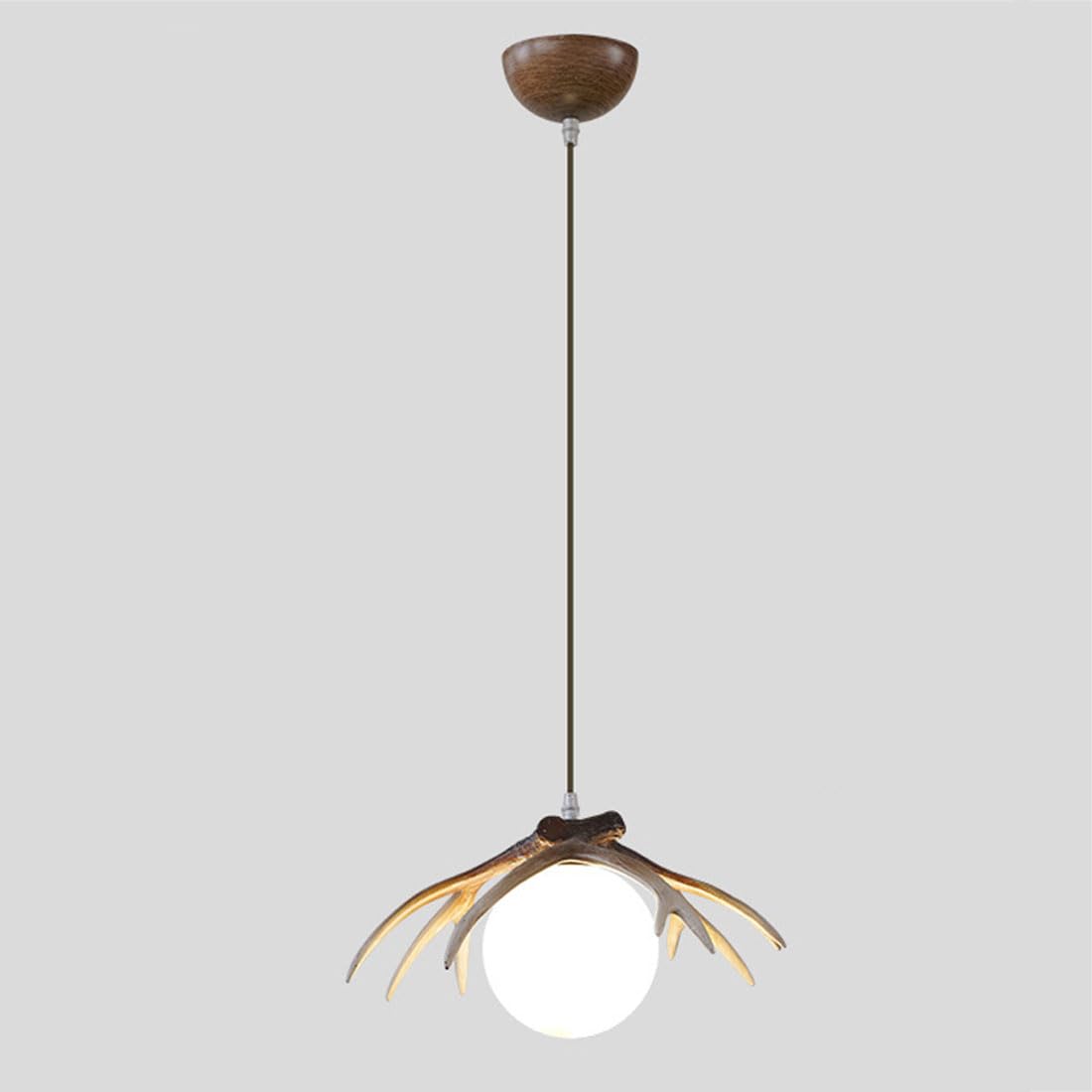 KXEcoLife G9 creative antler lamp, Scandinavian chandelier, entrance decorative for restaurant bar card seat cafe B&B log cabin chandelier,B