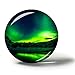 Hqiyaols Souvenir Islandia Aurora Imanes Nevera Refrigerador Imán Recuerdo Coleccionables Viaje Regalo Circulo Cristal 1.9 Inches