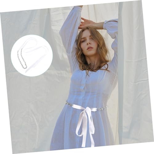 GALPADA Elegant Rhinestone Bridal Waist Belt for Wedding Dress Shiny Jeweled Sash Accessory for Bride All Match Formal Appliques Embellishment Suitable for Weddings Banquets Proms and3