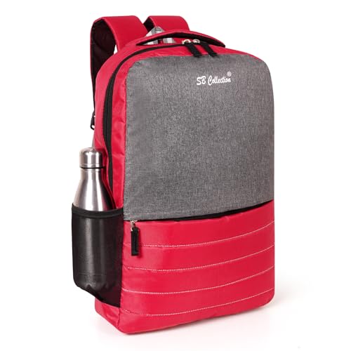 S. B. COLLECTION Stylish 5 Zipper Compartment For Daily Use Tough Quality Splash And Dust Proof Laptop Backpack (Aero Red)